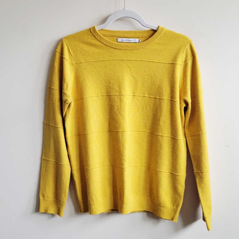 Stitches & Stripes Pullover In‎ Goldenrod Yellow